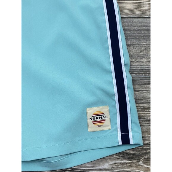 The Normal Brand "Apollo Trunk" Boardshorts Swim Trunks Men's 29 Turquoise Blue - Picture 2 of 11